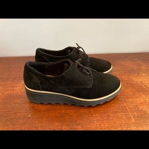 Clarks Collection full suede brogans.